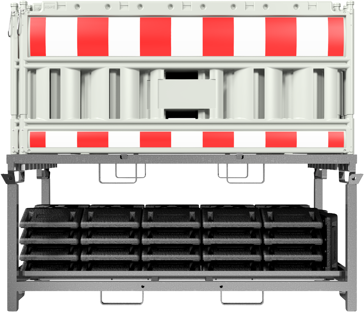 Storage and transport pallet | for 20 panel fences - Opbevaring og ...