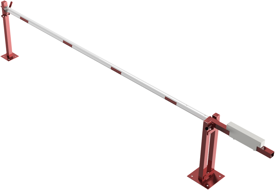 Access barrier with counterweight | and supporting post | clear width ...