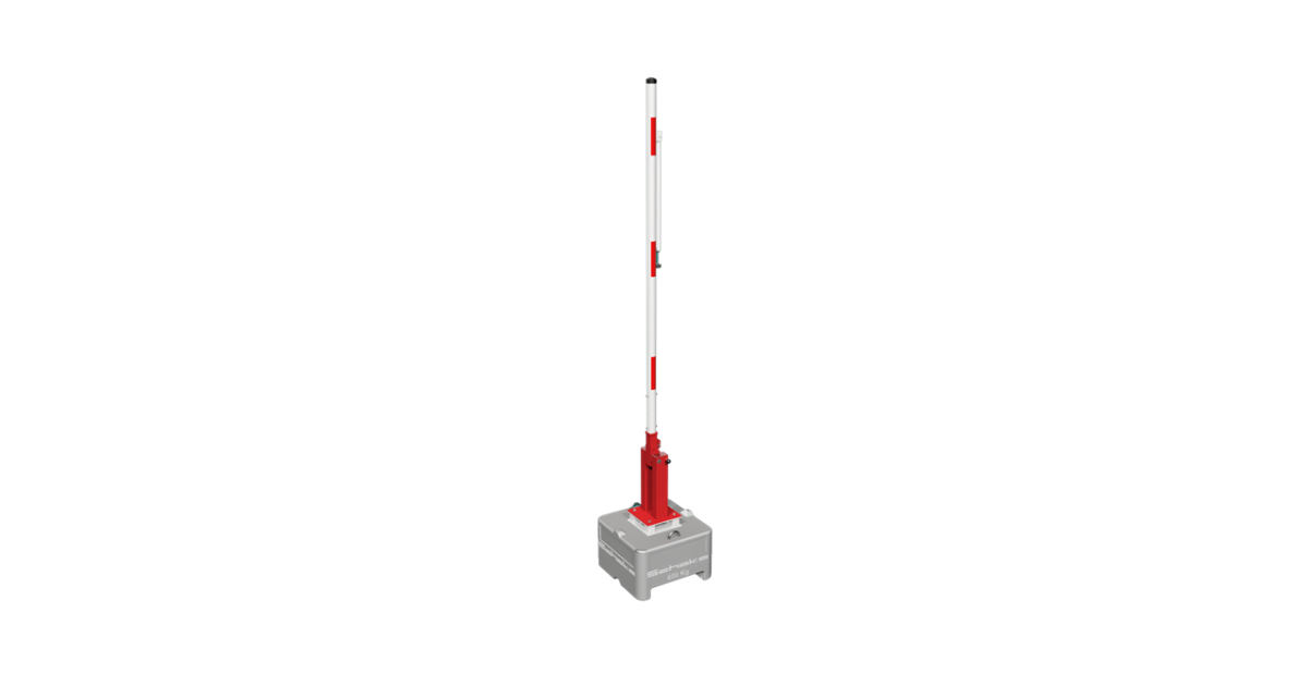 Mobile manual barrier | barrier arm length: 4000 mm | triangular lock ...