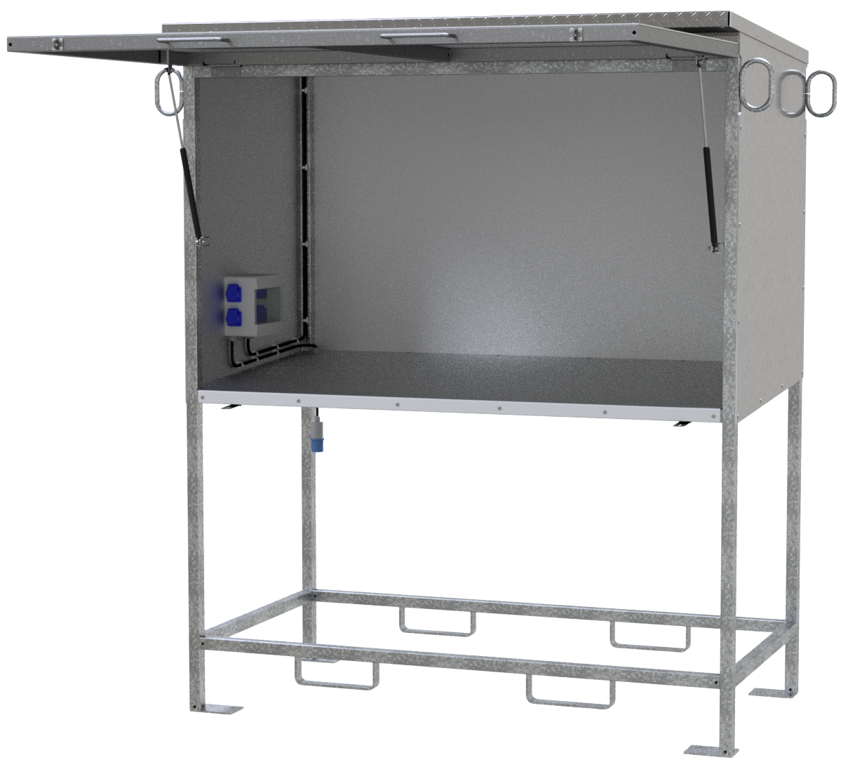 Mobile plan stand | with LED lights and sockets - Mobile ...