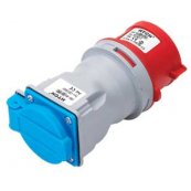 Adapter CEE stikprop 3P+J+N 400V/16A - DK-udtag m/jord