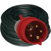 Forlnger kabel 25 mtr - 5G2,5 mm - 5P/16A/400V Fasevender