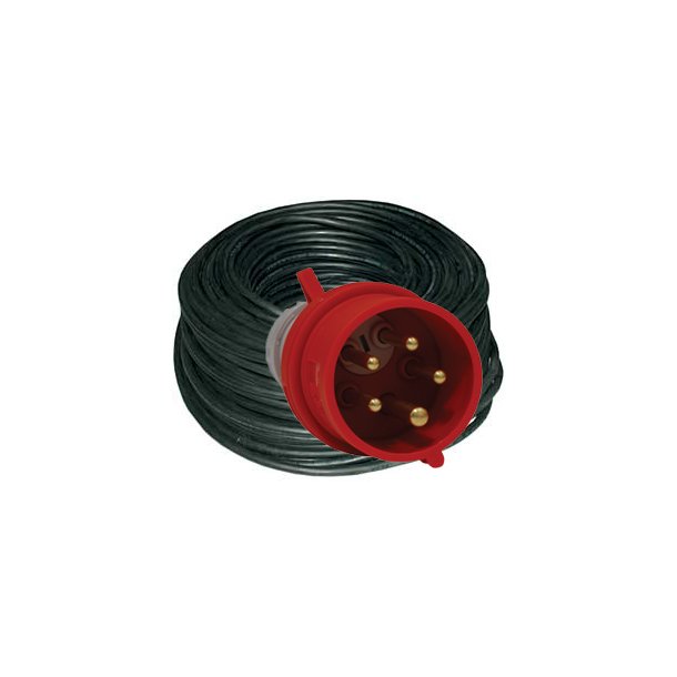 Forlnger kabel 25 mtr - 5G2,5 mm - 5P/16A/400V Fasevender