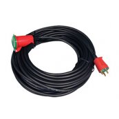 Kabelst 1 - 10 mtr - 3G1,5 mm - DK stik & mellemled R/G