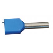 Terminalr�r dobbelte - TE - 2 x 0,75 mm� - Bl� - 500 stk