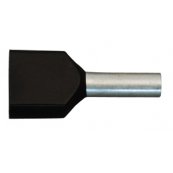 Terminalr�r dobbelte - TE - 2 x 1,5 mm� - Sort - 500 stk