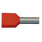 Terminalr�r dobbelte - TE - 2 x 4,0 mm� - Orange - 100 stk