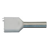 Terminalr�r dobbelte - WE - 2 x 0,75 mm� - Hvid - 500 stk