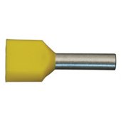 Terminalr�r dobbelte - WE - 2 x 1,0 mm� - Gul - 500 stk