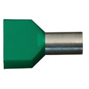 Terminalr�r dobbelte - WE - 2 x 16,0 mm� - Gr�n - 50 stk