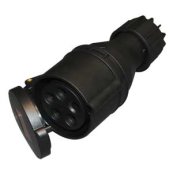 CEE Mellemled - HTCN - 5P/16A/400V 6h IP44 - Sort