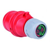 CEE fasetester stik med LED display (32A/5p/400V)