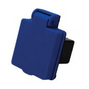 Indbygningsudtag til tavler - DK 230V med jord - bl�