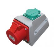 CEE 16A/5P/6H + DK Combo v�gudtag - 2 x M25 i top og bund