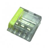 Skruels samlemuffe 4x0,5-2,5mm transparent  100 stk.