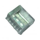 Skruels samlemuffe 5x0,5-2,5mm transparent  100 stk.