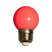 Lyskilde E27 1W LED for LEDlyskde - farve Rd