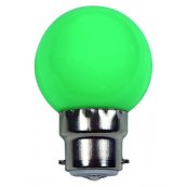 Lyskilde B22 1W LED for LED lyskde - farve GRN
