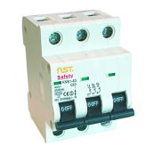 Safety C-automat  3P  6kA/C 63A (sort)