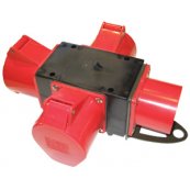 Kompaktforgrener - Type F indg: 5P/32A/400V ud 3x5P/32A/400V