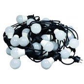 LED lysk�de - 20 meter/40 LED/7W/B22/han/hun stik 2x1 mm�