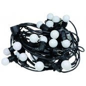 LED lysk�de - 20 meter/40 LED/1W/B22/han/hun stik 2x1 mm�